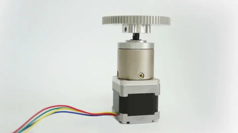 Stepper Motor Geared On End Stock Footage 41932957