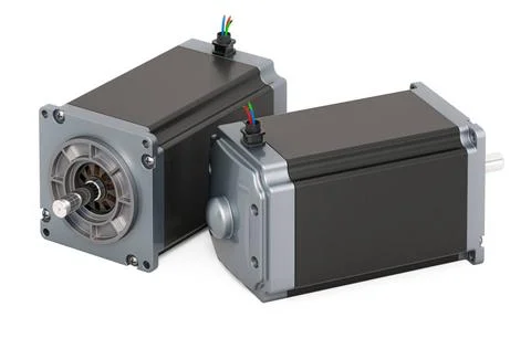 Stepper motors closeup, 3D rendering Stepper motors closeup, 3D rendering ... Stock Photos
