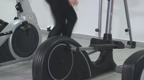 Steppers Stair Step Machine Stock Footage 64036546