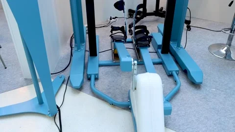Stepping machine for legs foot training and exercising Stock Footage 162620840