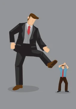 Stepping on Others Vector Illustration Stock Illustration