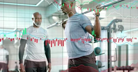 On stepping into squat client holding bar bracing dropping parallel driving as Stock Footage 333898830