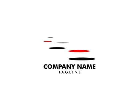 Stepping Stone Logo Template Design Stock Illustration