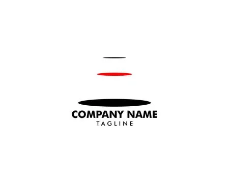Stepping Stone Logo Template Design Stock Illustration