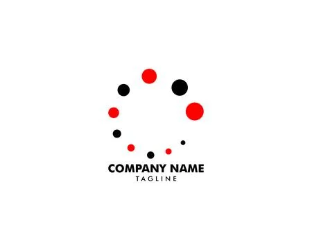 Stepping Stone Logo Template Design Stock Illustration
