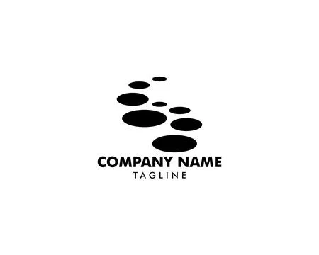 Stepping Stone Logo Template Design Stock-Illustration