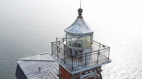 Stepping stones lighthouse 스톡 동영상 113703353