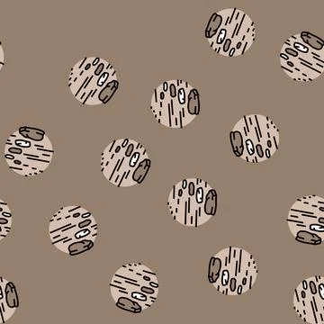 Stepping stones progress vector seamless pattern Stock Illustration