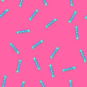 Stepping stones progress vector seamless pattern Stock Illustration