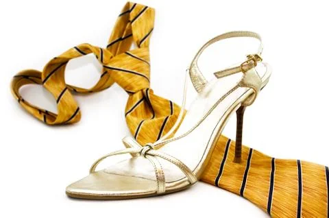 Stepping the tie Stock Photos