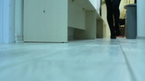 Steps along the corridor Stock Footage 60744426