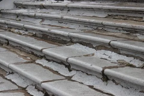 Steps of ancient temple Stock Photos