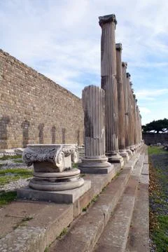 Steps and columns Stock Photos