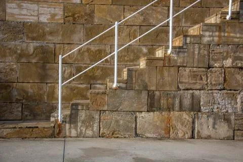 Steps and railing Stock Photos