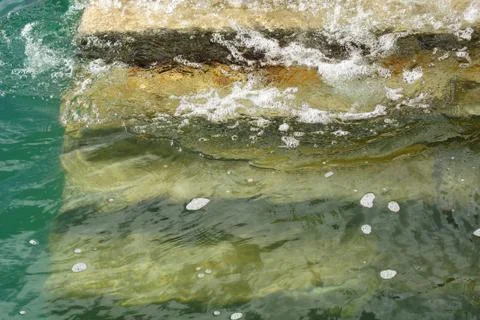 Steps and water  Stock Photos