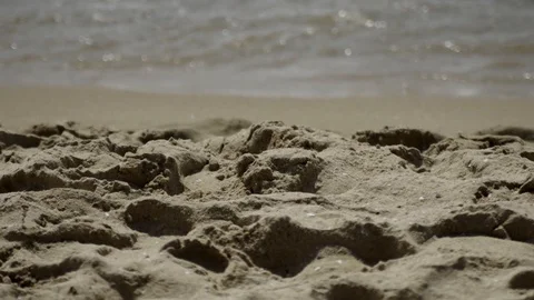 Steps on the beach Stock Footage 100899054