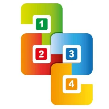 Steps business diagram Stock Illustration