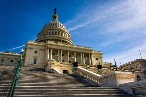 Steps to the capitol, in washington, dc. Foto stock