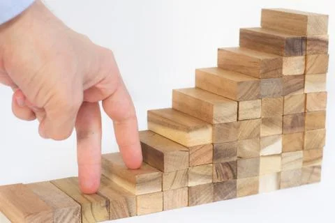 Steps to career success Stock Photos