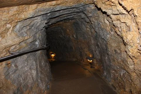 Steps from the cave. Stock Photos