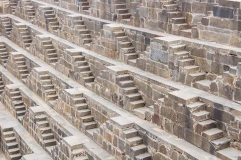 Steps at Chand Baori Stock-Fotos