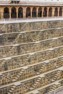Steps at Chand Baori Stock Photos
