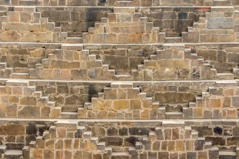 Steps at Chand Baori Foto stock
