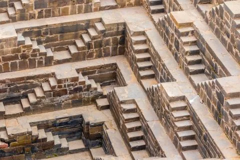 Steps at Chand Baori Stock Photos