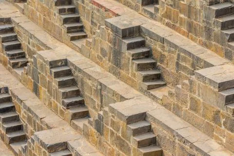 Steps at Chand Baori Stock Photos