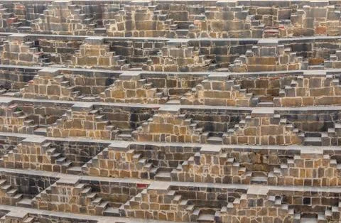 Steps at Chand Baori Stock Photos