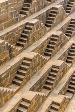 Steps at Chand Baori Stock Photos