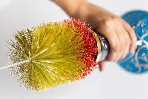 Steps to clean your hookah with cleaning set Stock Photos