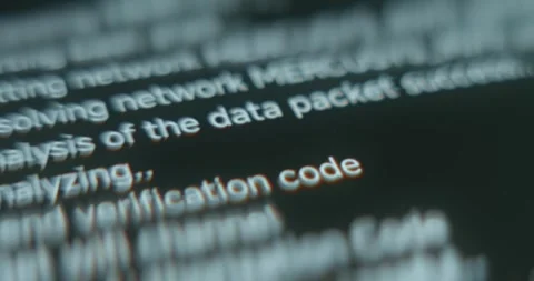The steps of deciphering a password, password hacked successfully Stock Footage 313425091