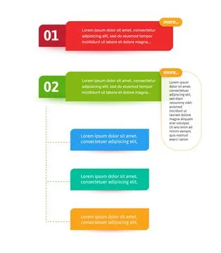Steps elements for web interface. Infograph vector element. Infographic abstract Stock Illustration