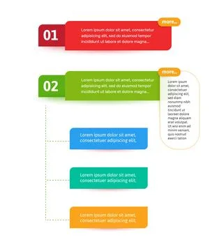 Steps elements for web interface. Infograph vector element. Infographic abstract Stock Illustration