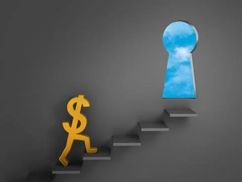 Steps To Financial Freedom Stock Illustration