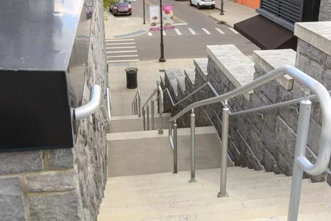 Steps Going Down Stock-Fotos