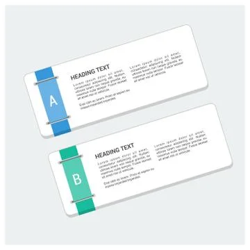 Steps infographics design with typography vector Stock Illustration