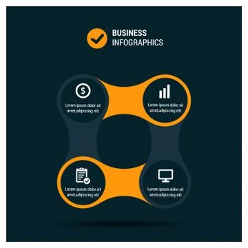 Steps infographics design with unique design vector Stock Illustration