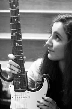 The Steps to Learning Guitar Stock Photos