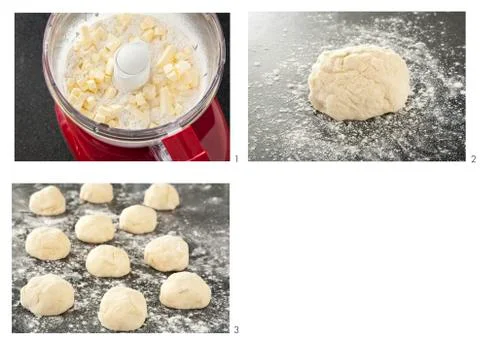 Steps to Make Buttermilk Biscuits Illustrazione stock