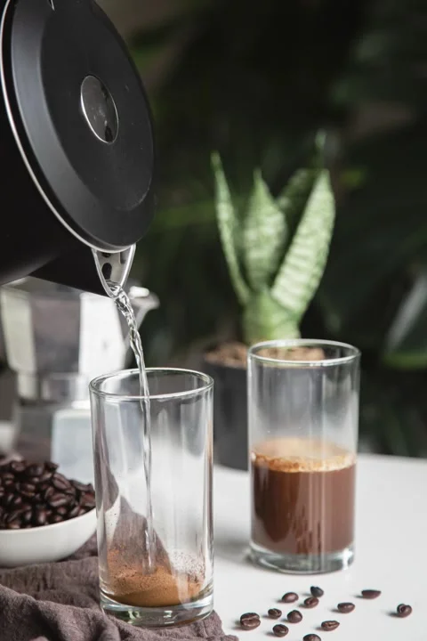 Steps for making Instant Coffee Stock Footage 263332242