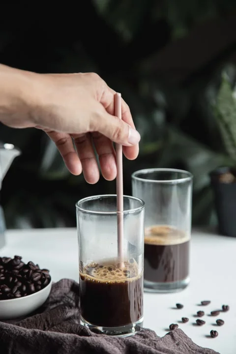 Steps for making Instant Coffee Stock Footage 263332496