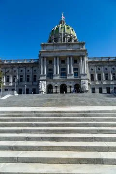 Steps at PA Capitol Building Stock Photos