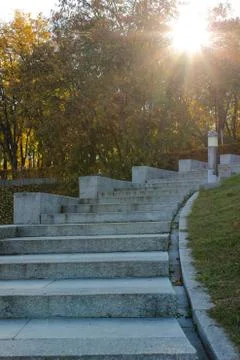 Steps in the park Stock Photos