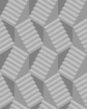 Steps pattern seamless. stair background Stock Illustration