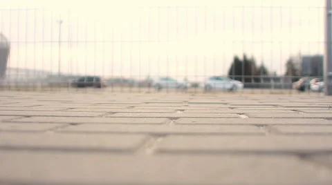 Steps on the pavement Stock-Footage 60120929