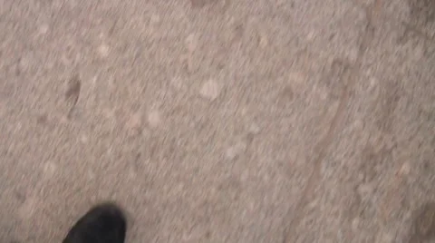 Steps on the road Stock Footage 7749589