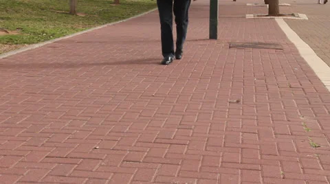 Steps on the road Stock Footage 22710243