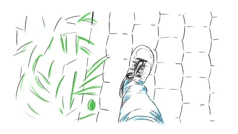 Steps on the road Stock Footage 137725244